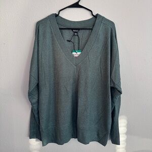 Buffalo David Bitton Gray V-Neck Sweater